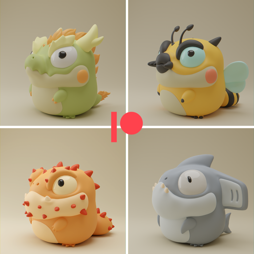 Grumpii 3D Printable Files - June Monsters